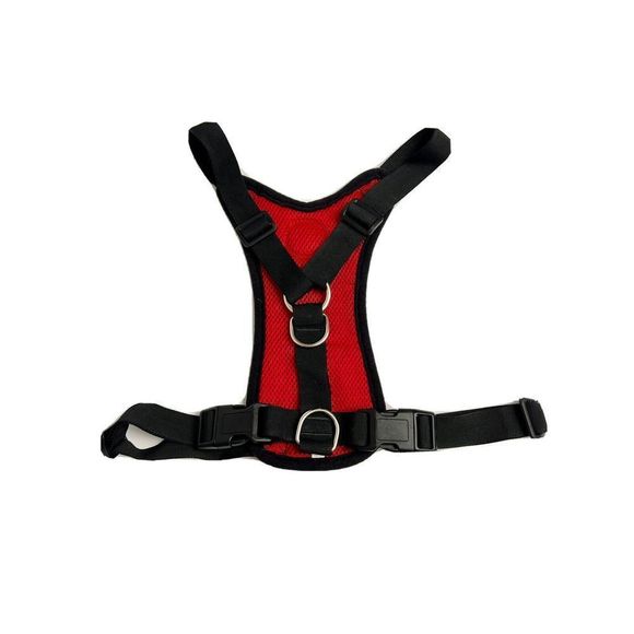 Slow Tone Dog Car Harness Seatbelt RED SIZE Large - Picture 2 of 4